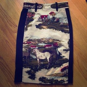 Midi velvet boutique skirt
